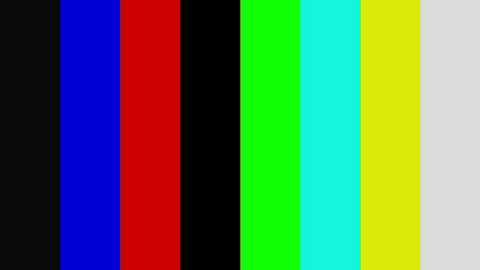 Media: A digital image of a vertical color strip with seven distinct colors: black, blue, red, green, yellow, and white, each color occupying one vertical stripe.