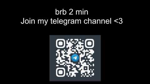 Media: A digital image featuring a QR code with a blue circle in the center on a dark background. Text above reads, \"Join my telegram channel <3.\