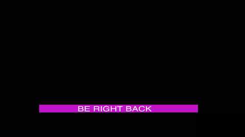 Media: A minimalist digital image with a black background and a horizontal pink strip at the bottom center, containing the text \"BE RIGHT BACK\" in white, uppercase letters.