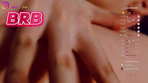 Media: A close-up video of a nude, fair-skinned hand with slightly rough skin texture, featuring the \"BBR\" logo in the top left corner. The background includes a blurred, warm-toned setting, and a detailed list of statistics in the top right corner.