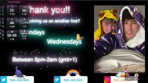 Media: Video of a young man wearing a \"Paw Patrol\" pajama set, with a large plush toy, and a Twitch stream overlay featuring donation messages.