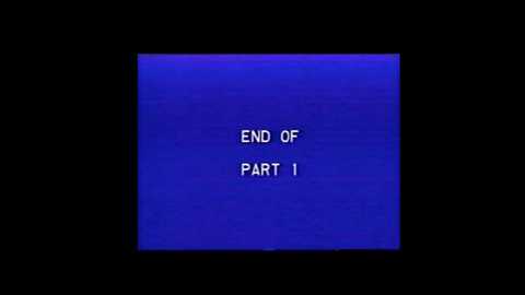 Media: Video of a black screen with the text \"END OF PART I\" in white, centered, and bordered by a blue rectangle.