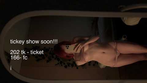 Media: Video of a nude woman with red hair taking a mirror selfie in dimly lit room, text overlay: \"ticket show soon!!! 2022 k - ticket 166 6 6 6 6 6 6 6 6 6 6 6 6 6 6 6 6 6 6 6 6 6 6 6 6 6 6 6 6 6 6 6 6 6 6 6 6 6 6 6 6 6 6 6 6 6 6 6 6 6 6 6 6 6 6 6 6 6 6 6 6 6 6 6 6 6 6 6 6 6 6 6 6 6 6 6 6 6 6 6 6 6 6 6 6 6 6 6 6 6 6 6 6 6 6 6 6 6 6 6 6 6 6 6 6 6 6 6 6 6 6 6 6 6