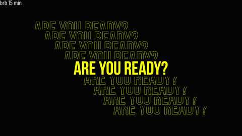 Media: A digital image featuring a black background with a bold, yellow-green text in a 3D style, spelling out the phrase \"ARE YOU READY?\" in a gradient, shadowed font, creating a dramatic, urgent effect.