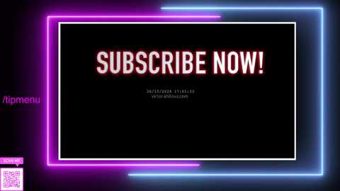 Media: A digital graphic with a neon pink and purple border, black background, and bold white and red text saying \"SUBSCRIBE NOW!\" in a modern, dynamic font.