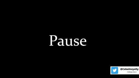 Media: Video of a black background with the word \"Pause\" in white, centered. The image includes a Twitter logo in the bottom right corner.