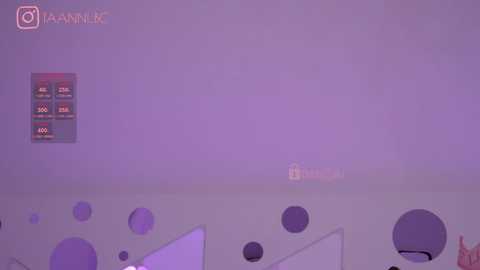 Media: A video of a dimly lit room with purple lighting, featuring a large, fuzzy window and a minimalist white wall with a small, glowing box displaying numbers in the top-left corner.