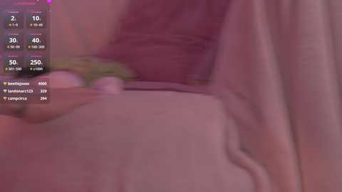 Media: Video of a blurred, partially clothed person in a pink room, with digital time and viewer count displayed in the top left corner.