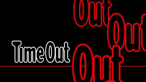 Media: A digitally created neon sign with the words \"Out Out Out\" in bold, red, and white letters against a black background. The style is reminiscent of vintage bar signs.