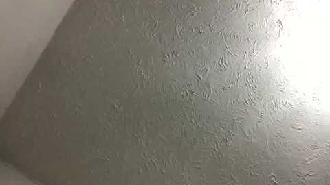 Media: Video of a textured, light gray wall with a slightly glossy finish, featuring a subtle, irregular pattern of raised and recessed areas, likely due to the paint's application.