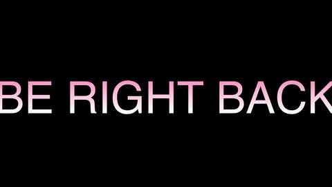 Media: A digital image with bold, white, capitalized text on a black background, reading \"BE RIGHT BACK.\" The font is clean and modern, with a slight gradient effect creating a subtle shadow. The text appears centered, occupying the entire width of the image.