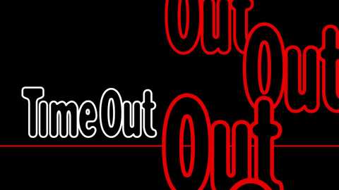 Media: A digital graphic with \"Our Out Time\" in bold red and white letters on a black background, featuring a neon sign-like style. The text is outlined in red and white, giving a retro, nightclub feel.