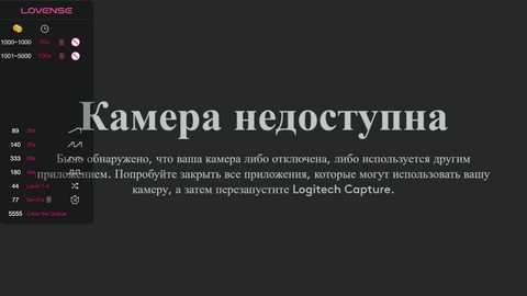 Media: A digital screenshot of a Russian software interface with a dark gray background, featuring the word \"\u041a\u0430\u043c\u0435\u0440\u0430\" (Camera) in large white Cyrillic letters. Below, placeholder text is displayed in Russian.