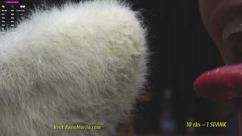 Media: A close-up video shows a fluffy white feather being blown with a 10k-SPARK airbrush. The image includes text overlays and a blurred background.