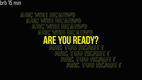 Media: A digital image with a black background features a motivational quote in yellow text: \"ARE YOU READY?\" Various motivational phrases are scattered around in green and yellow text, emphasizing urgency and determination.