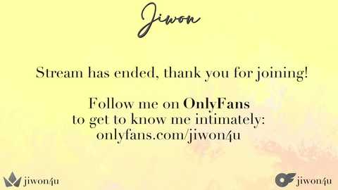 Media: A digital image with a yellow gradient background featuring a text message from Juvon, thanking viewers for joining his OnlyFans page.