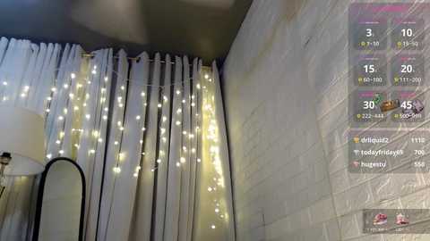 Media: Video of a cozy bedroom with white sheer curtains, fairy lights, and a white lamp. Right side shows YouTube stats with views, likes, and comments.