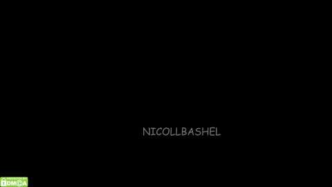 Media: A black screen with the white text \"Nicol Baschel\" centered at the bottom. The background is entirely black, with a green logo \"FILMOWY\" in the bottom left corner.