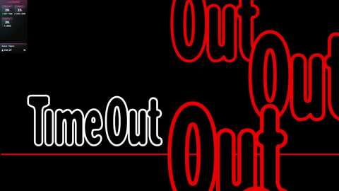 Media: A digital image features the phrase \"Out Out Out\" in bold red and white text on a black background, with a small corner section showing a darker, partially visible text.