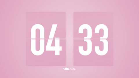 Media: A digital clock image with a pink background displays \"04:34\" in large white numbers, divided into two sections. The time is prominently centered, with a simple, minimalist design.