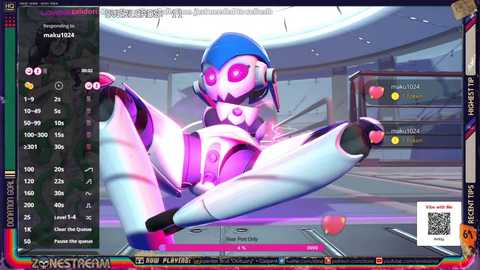 Media: A vibrant CGI screenshot from the game \"Mega Man Zero 4\" features the robot character Zero, with blue and purple armor, in a futuristic city setting.