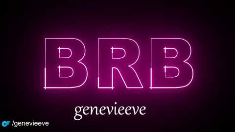 Media: A digital graphic featuring the word \"BBB\" in large, glowing pink neon letters against a dark background. Below the letters, the word \"genenvieve\" is written in white, cursive font. The image has a modern, minimalist style.