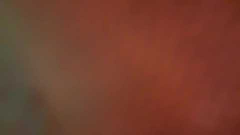 The image is a blurred video with a dominant reddish-orange hue, possibly indicating an abstract or artistic style. The background appears smooth and lacks discernible objects or details.