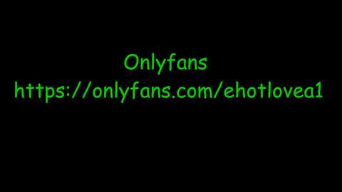 Media: A digital video features a black background with green text stating \"Onlyfans.com/enotlove1\" centered at the bottom. The text appears casual and hand-written, with a slight glow effect.