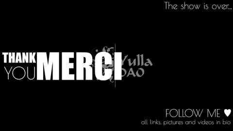 Media: A digital graphic featuring bold, white text \"THANK YOU MERGE\" on a black background, with the word \"MERGE\" partially obscured by the word \"KUNILA\" in smaller white letters. The top right corner reads, \"The show is over.\