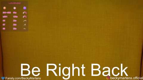 Media: A digital screenshot of a social media post with a textured brown background, featuring a list of options in the top left corner and the text \"Be Right Back\" in white letters at the bottom.