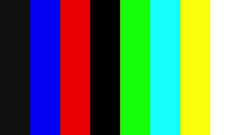 A vibrant, digital graphic of seven vertical stripes in a spectrum: black, blue, red, green, yellow, white, and black. Each color is evenly spaced and sharply contrasted against the others.