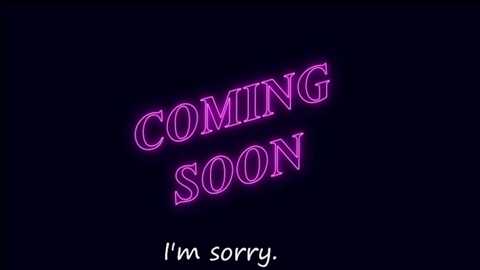 Video of a neon sign against a dark background, featuring the words \"COMING SOON\" in bright pink, with \"I'm sorry\" below in white, creating a whimsical and apologetic atmosphere.