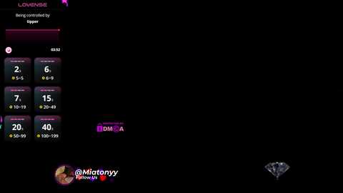 A digital screen shot of a black background with various statistics, including a diamond emoji, and a watermark of \"@Matori\" and \"Follow me\" in white text.