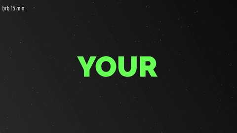 Video of a black background with the phrase \"YOUR\" in bright green, capitalized letters. Text appears centrally against a textured, speckled surface, suggesting a digital or high-tech context.