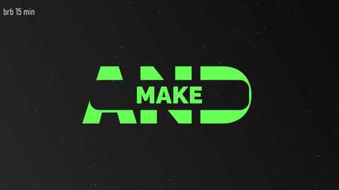 A digital graphic features the word \"MAKE\" in bold, green, neon letters on a black, textured background, with the letters \"A\" and \"D\" forming a curved shape. The text appears to be part of a larger, unfinished design.