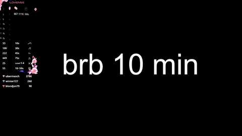 A digital video of a computer screen displaying \"bbr 10 min\" in white text against a black background. The left side shows a pink cat avatar and a list of social media accounts.