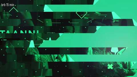 A digital illustration featuring a grid of overlapping, transparent, green and black geometric shapes, with a text overlay reading \"TAMANI\" in bold white letters. The background is a gradient of green hues, giving a futuristic, tech-themed visual effect.