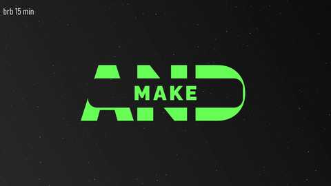 Media: A digital graphic featuring a neon green \"AND MAKE\" logo on a dark background, with \"AND\" in bold letters and \"MAKE\" in a slightly smaller, matching font. The image has a minimalist, modern design.