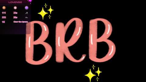 Media: Video of a black screen displaying the bold, pink \"BB\" text with yellow sparkles, overlaid with a live-streaming app's sidebar showing chat and user stats.