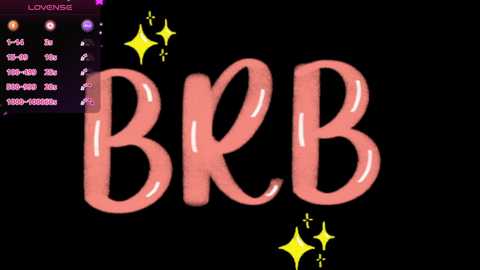 A digital image featuring large, pink, 3D-style letters spelling \"BB\" with yellow sparkles. In the background, a black screen with a purple menu bar showing icons and options, possibly from a gaming or media platform.