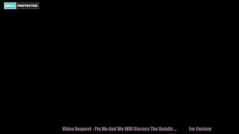 A black screen with a watermark \"PROFITED\" at the top left corner. Below, a prompt reads, \"Video Request: Please and we will discuss the details...\" in white text.