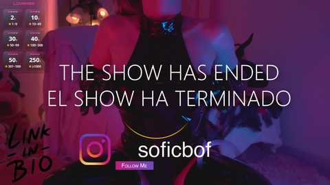 Media: Video of a woman in a black latex outfit with a choker, posing seductively in a dimly lit room, overlaid with Spanish text and social media icons.