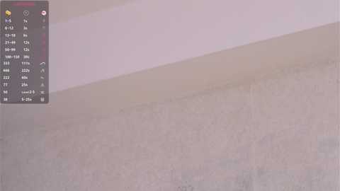 A video of a misty, beige-colored wall with faint shadows and a digital clock displaying 5:32 in the top left corner. The image appears slightly blurred, likely due to moisture or haze.