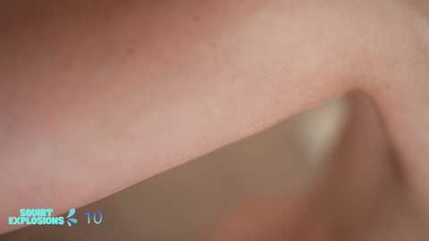 Video of a close-up of a woman's lower back and buttocks, showcasing skin texture, light skin tone, and a faint shadow. Text overlay reads \"Skinny Explosions 10.\