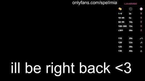 A black screen with a white text overlay reading \"all be right back\" and a heart symbol. A user interface with a profile photo, username, and account details is visible in the top right corner.