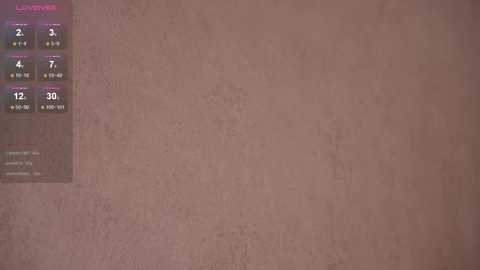 Video of a textured, beige wall with a vertical digital scoreboard displaying live soccer scores on the left side. The scoreboard features red and white numbers and team names.