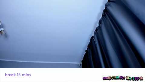 A video shows a close-up view of a ceiling corner with a broken 15-inch pipe, revealing a white interior and a colorful watermark reading \"snapchatly.com/sunny.\