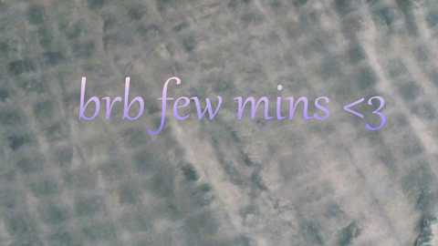 A video of a cloudy, textured sky with the words \"bfb few mins\" in a playful, purple font. The background features varying shades of grey and blue, indicating a stormy atmosphere.