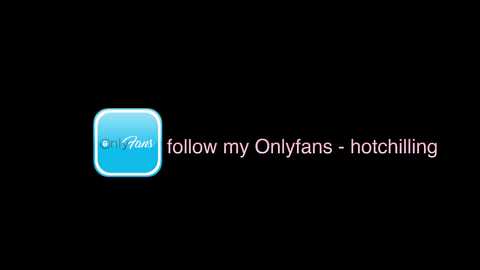 A digital graphic features a blue square with white text reading \"OnlyFans - follow my Onlyfans - hothilling,\" set against a black background.