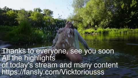 Video of a nude man with light skin kneeling in a river, surrounded by lush greenery. Text overlay: \"Thanks to everyone, see you soon. All the highlights of today's stream and many content on today's stream and many content of today's stream and many content of today's stream and many content of today's stream and many content of today's stream and many content of today's stream and many content of today's stream and many content of today's stream and many content of today's stream and many content of today's stream and many content of today's stream and many content of today's stream and many content of today's stream and many content of today's stream and many content of today's stream and many content of today's stream and many content of today's stream and many content of today's stream and many content of today's stream and many content of today's stream and many content of today's stream and many content of today's stream and many content of today's stream and many content of today's stream and many content of today's stream and many content of today's stream and many content of today's stream and many content of today's stream and many content of today's stream and many content of today's stream and many content of today's stream and many